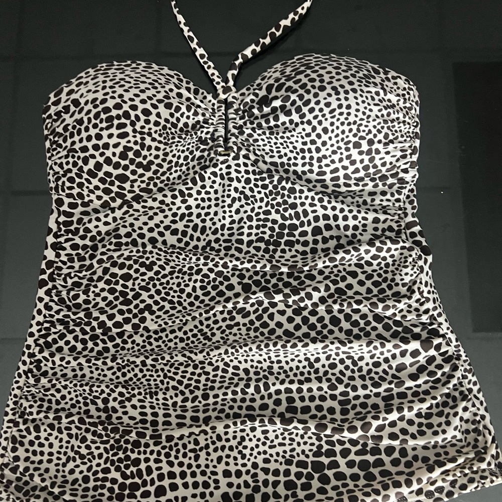 Merona Black and White Patterned Top